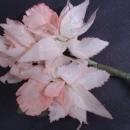 Original Vintage Fabric Flowers, Pink Orchids SIlk and Velevet Corsage