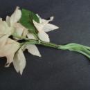 Original Vintage Fabric Flowers, Pink Orchids SIlk and Velevet Corsage