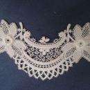 Antique French Lace Floral Applique Circa Early 1900s