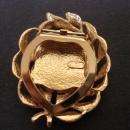 Vintage Scarf Pin Scarf Clip Pink Glass Stone Tiny Rhinestones Signed