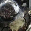 Figural Art Nouveau style Salt And Pepper Shakers Silver Grapes and Leaves Embossed Raised Plated Signed