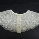 Fantastic Vintage Lace Collar for Dress or Blouse White Lace Pearly Buttons