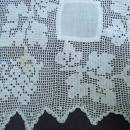 Great Vintage Fillet Lace Centerpiece Hand Made Exquisite Workmanship Hand Crochet Lace