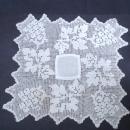 Great Vintage Fillet Lace Centerpiece Hand Made Exquisite Workmanship Hand Crochet Lace