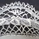 Vintage Fillet Lace Centerpiece Hand Made Exquisite Workmanship Cluny Lace Border Cutwork