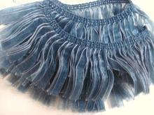 Vintage Length Luxurious Ribbon Trim - Antique Dark Teal Blue - Uncommon Ribbon trim