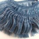 Vintage Length Luxurious Ribbon Trim - Antique Dark Teal Blue - Uncommon Ribbon trim