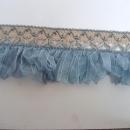 Luxurious Vintage Ribbon Trim, Antique Light Blue Trim, Uncommon Ribbon Trim