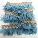 Luxurious Vintage Ribbon Trim, Antique Light Blue Trim, Uncommon Ribbon Trim
