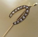 VICTORIAN 14k GOLD STICK PIN