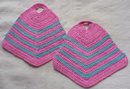 CROCHET*FIGURAL POT HOLDERS PR.