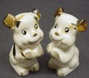 FIGURAL SALT & PEPPER - CUTE DOGS