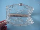 CARVED LUCITE&RHINESTONE PURSE/Handbag