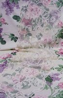 ANTIQUE FRENCH LACE NETTED TAMBOUR LACE RUNNER