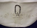 LINEN RUNNER - EMBROIDERY - CUTWORK