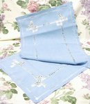 LINEN RUNNER - FANCY DRAWNTHREAD WORK