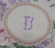 INTRICATE VICTORIAN DOILY-MONOGRAM