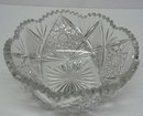 HEIRLOOM ANTIQUE CUT CRYSTAL FRUIT BOWL