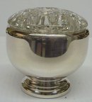 ELEGANT SILVER FLOWER BOWL