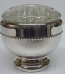 LOVELY SILVER PLATED FLOWER BOWL
