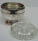 LOVELY SILVER PLATED FLOWER BOWL