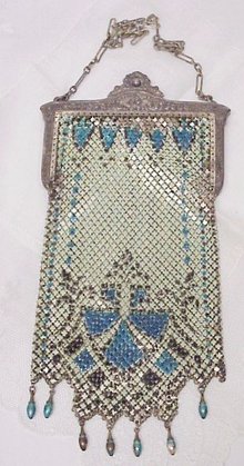 MANDALIAN-DECO METALIC MESH PURSE BAG