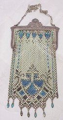 MANDALIAN-DECO METALIC MESH PURSE BAG