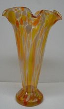 HUGE ANTIQUE ART GLASS VASE