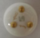 TINY LIMOGES OPEN SALT DISH MONOGRAM GE