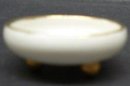 TINY LIMOGES OPEN SALT DISH MONOGRAM GE