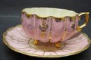FOOTED CASTLE CHINA CUP & SAUCER