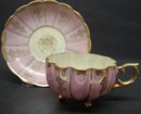 FOOTED CASTLE CHINA CUP & SAUCER