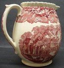 LOVELY RED TRANSFER MASON'S JUG