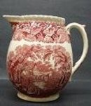 LOVELY RED TRANSFER MASON'S JUG