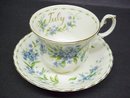 PRETTY ROYAL ALBERT CUP and SAUCER - JULY