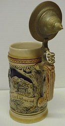 OLD GERMAN STONEWARE BEER STAIN - MUG