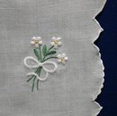 PASTEL GREEN EMBROIDERED MADEIRA RUNNER