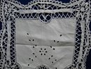 VICTORIAN CUTWORK & LACE CENTERPIECE