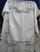 VICTORIAN WHITE TABLECLOTH - WIDE LACE