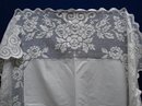 VICTORIAN WHITE TABLECLOTH - WIDE LACE