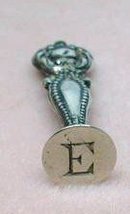 WAX SEAL MONOGRAM E STERLING SMALL