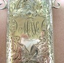 VICTORIAN STERLING CHATELAINE GLASSES CASE