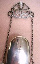 VICTORIAN STERLING CHATELAINE GLASSES CASE