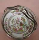 SPODE & STERLING /CHINA DISH/MONOGRAM