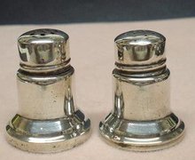 STERLING ART DECO SALT & PEPPER