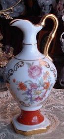 SHABBY CHIC ROSES LIMOGES EWER