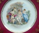 LOVELY ANTIQUE PLATE - PRETTY LADIES