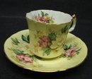 COTTAGE CHIC - ROSES - CUP and SAUCER
