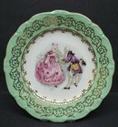 PLATE - VICTORIAN SCENE - POLITE GREETING