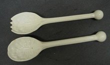 MINTON 18th CENT. SALT GLAZE SALAD SET